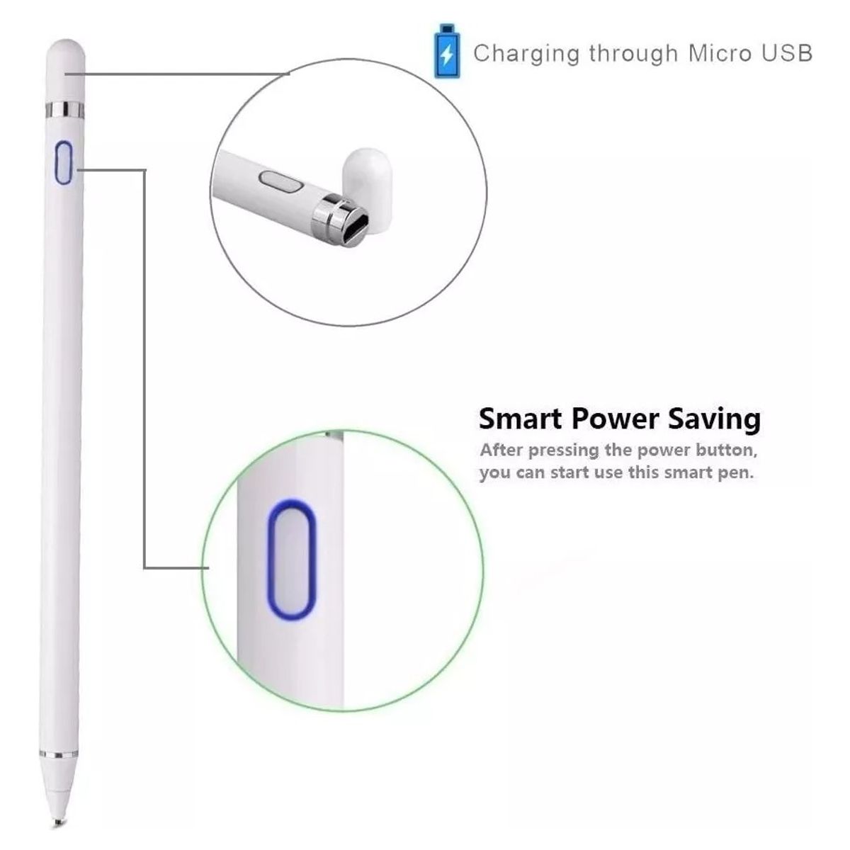 GENERICO - Lápiz Táctil Pencil Punta Fina Para Huawei Tablet Matepad 11
