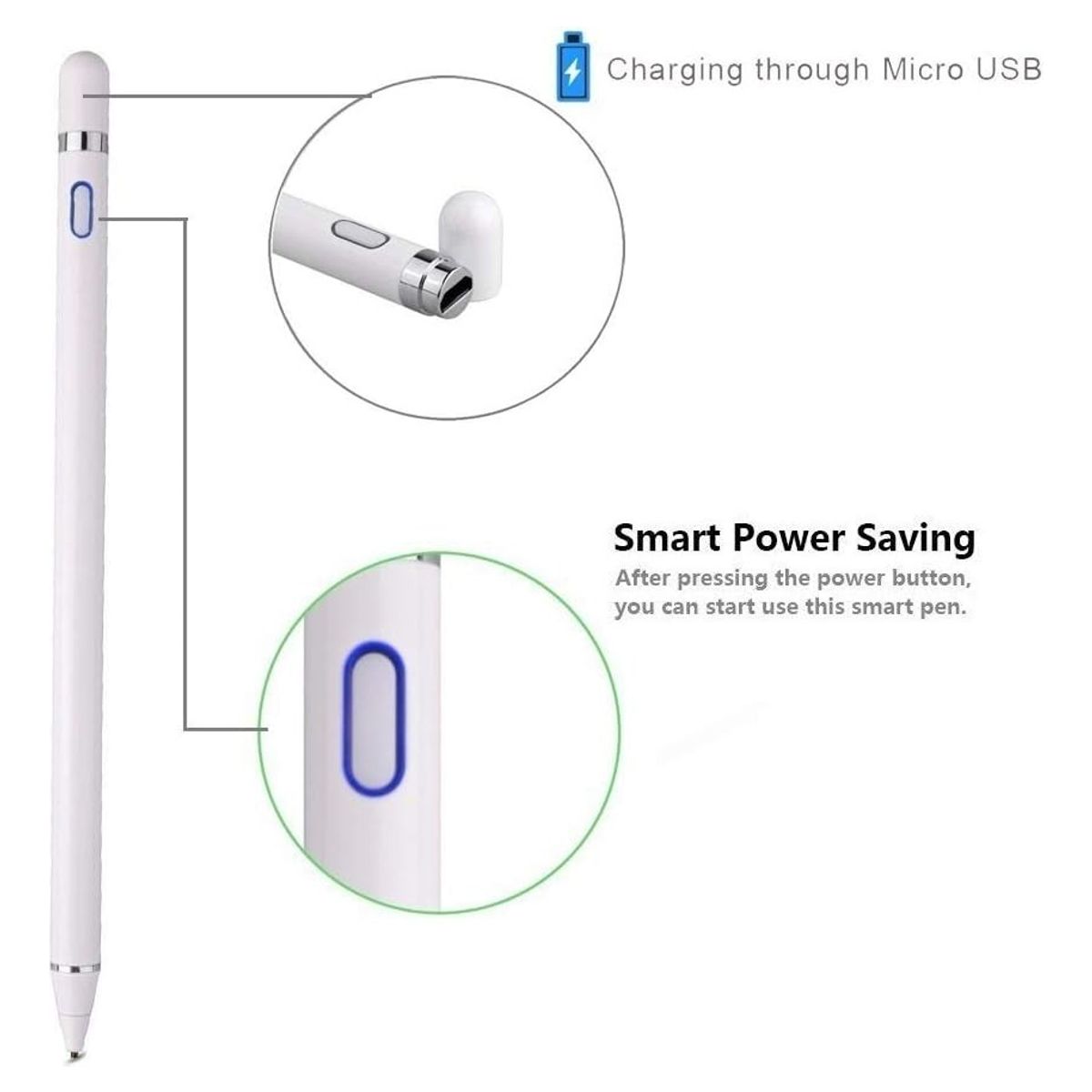 GENERICO - Lápiz Táctil Pencil Para Samsung Tab A8 10.5 Sm X200 Y X205