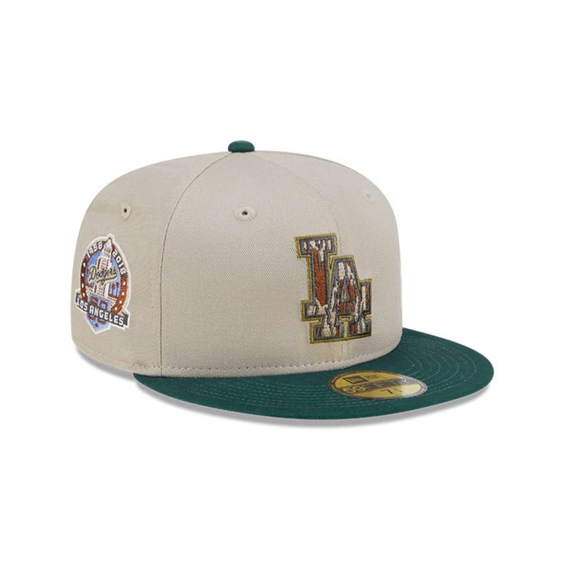 NEW ERA - Jockey Los Angeles Dodgers MLB 59Fifty Tree Bark Fill Grey New Era
