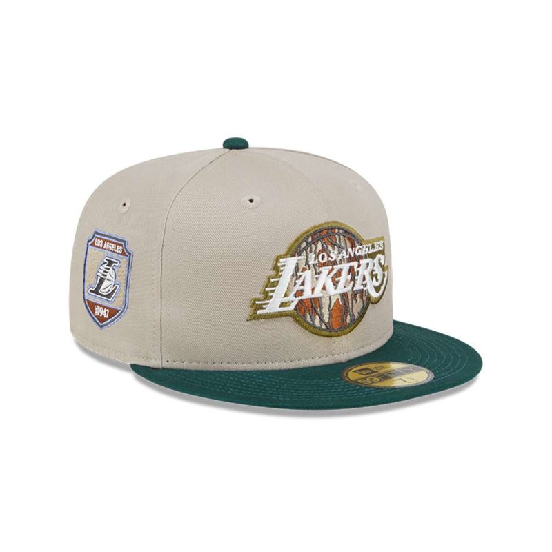 NEW ERA - Jockey Los Angeles Lakers NBA 59Fifty Tree Bark Fill Grey