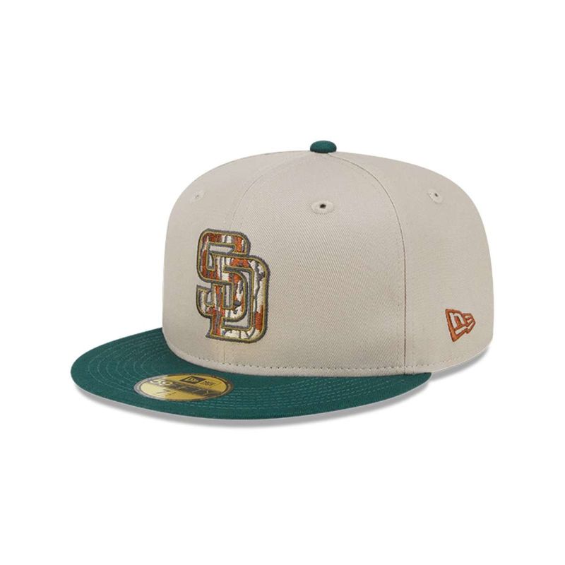 NEW ERA - Jockey San Diego Padres MLB 59Fifty Tree Bark Fill Grey New Era