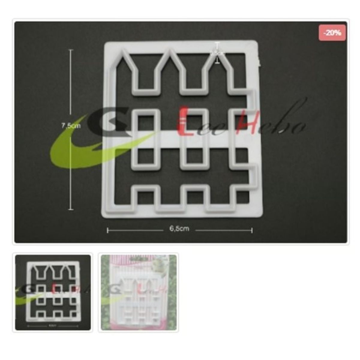 GENERICO - Cortador De Galletas Figura Reja Cerca Plastico