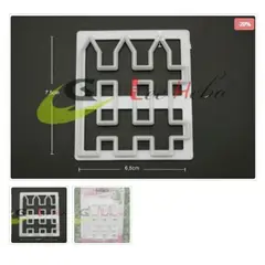 GENERICO - Cortador De Galletas Figura Reja Cerca Plastico