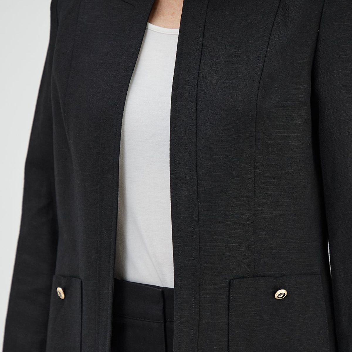 MA GRIFFE - Chaqueta Negro Mujer Magriffe