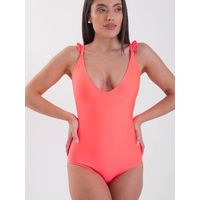 Daikiri Traje de Baño Mujer Chicle Liso Control Abdomen Culote Protección UV 50+