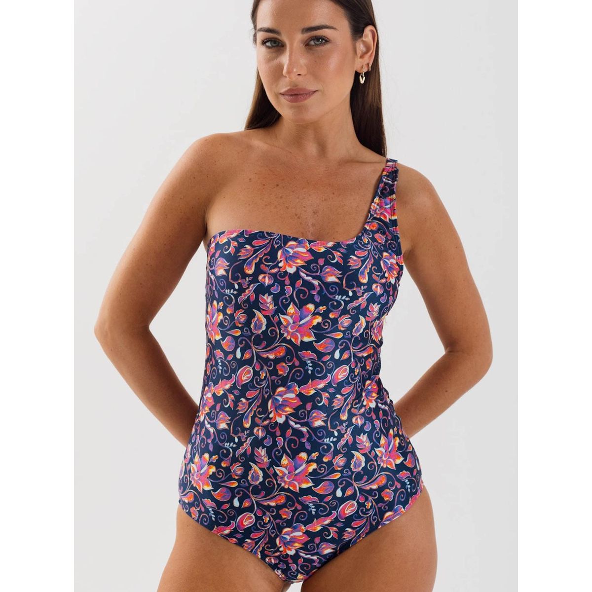 DAIKIRI BIKINIS - Daikiri Traje de Baño Mujer Azul Estampado Control Abdomen Culote Protección UV 50+