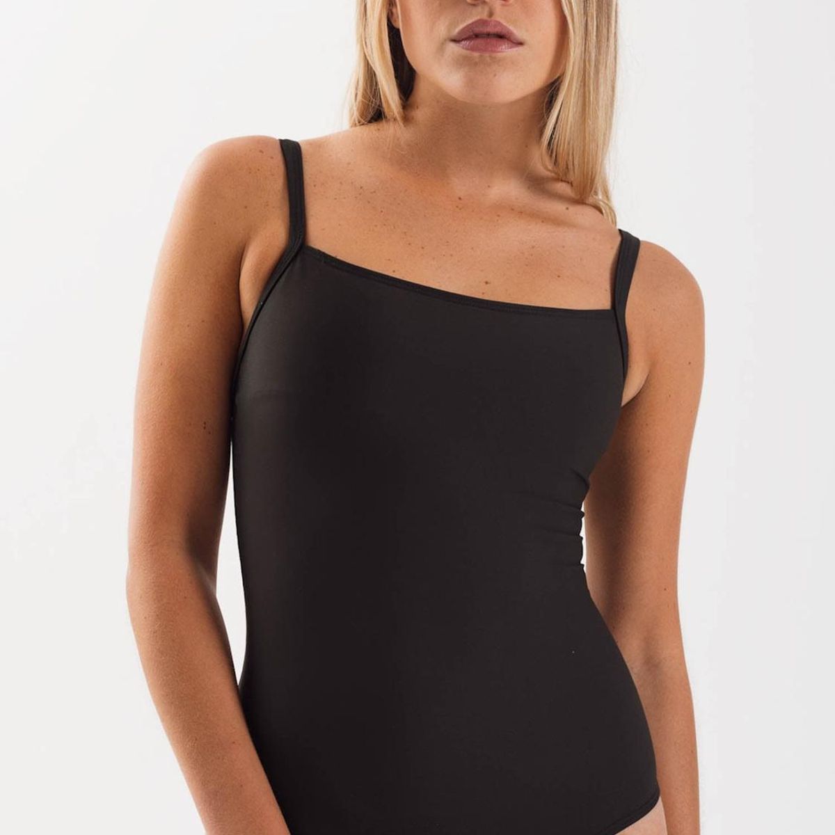 DAIKIRI BIKINIS - Daikiri Traje de Baño Mujer Negro Liso Control Abdomen Culote UV 50+