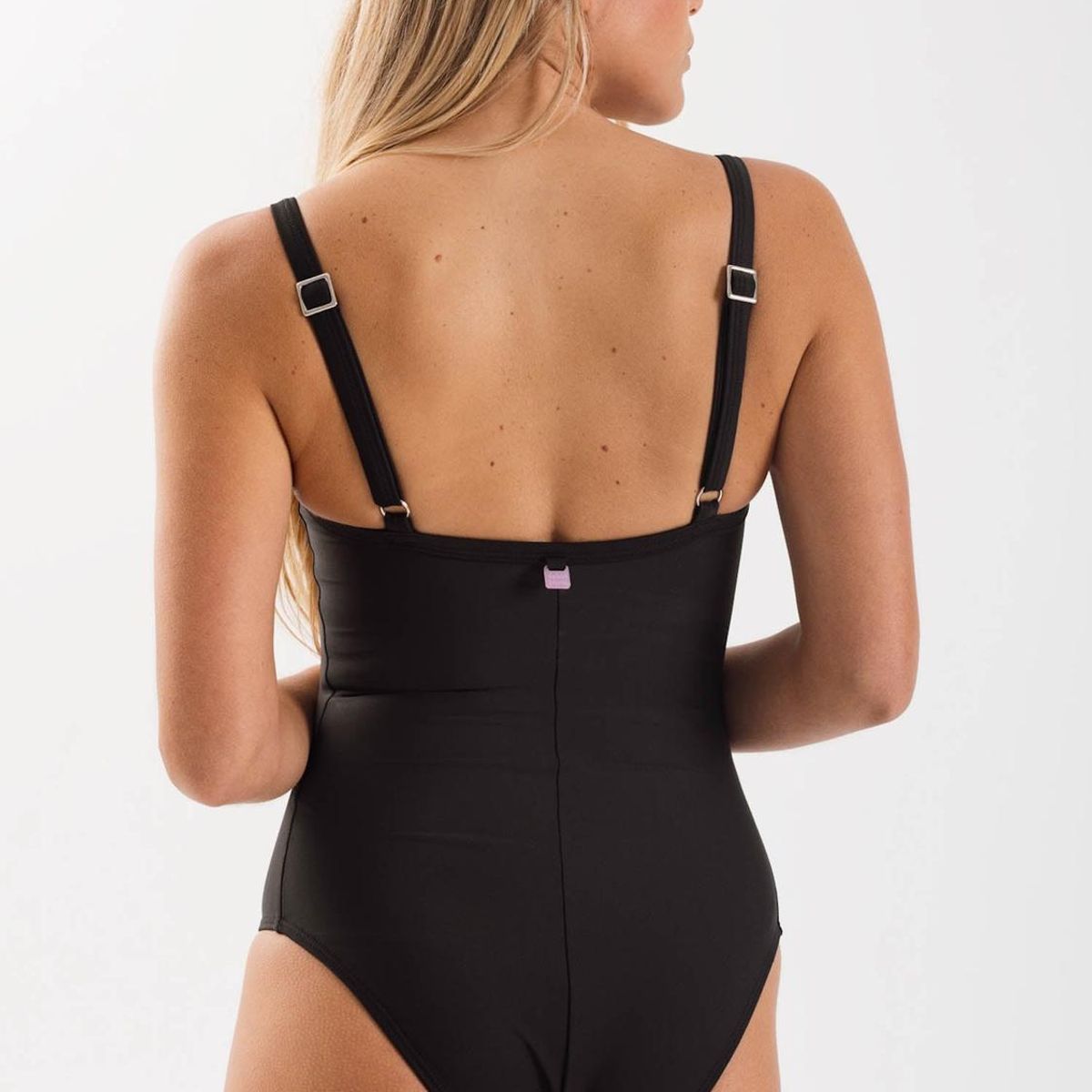 DAIKIRI BIKINIS - Daikiri Traje de Baño Mujer Negro Liso Control Abdomen Culote UV 50+