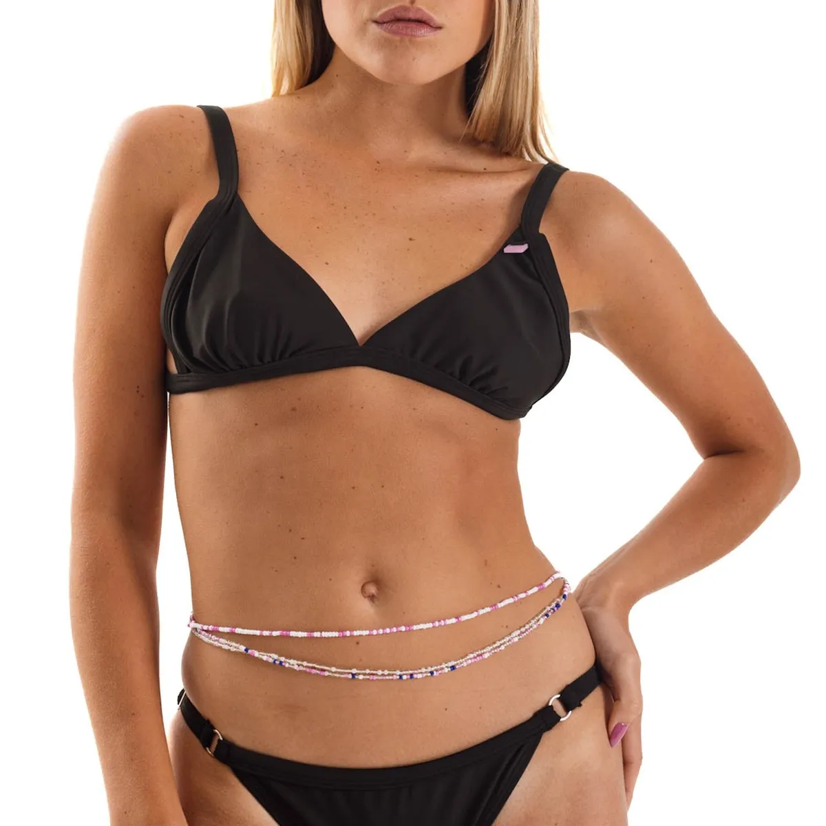 DAIKIRI BIKINIS - Daikiri Bikini Mujer Negro Liso Triángulo Extra Confort UV 50+