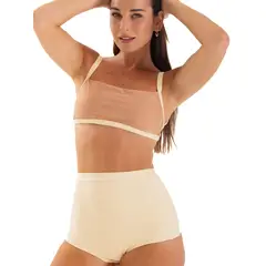 DAIKIRI BIKINIS - Daikiri Bikini Mujer Cafe Liso Ajustable Extra Confort Protección UV 50+