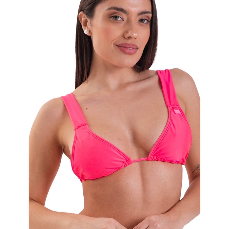 DAIKIRI BIKINIS - Daikiri Top de Bikini Mujer Chicle Liso Triángulo Ajustable Protección UV 50+