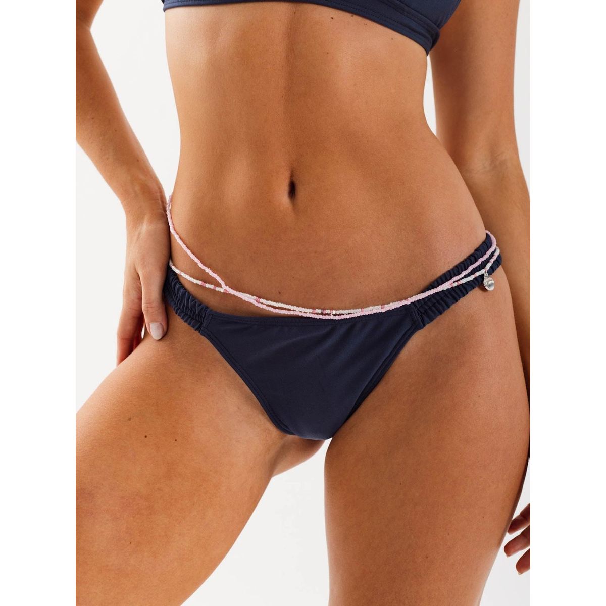 DAIKIRI BIKINIS - Daikiri Bottom de Bikini Mujer Azul Liso Culote Extra Confort Protección UV 50+