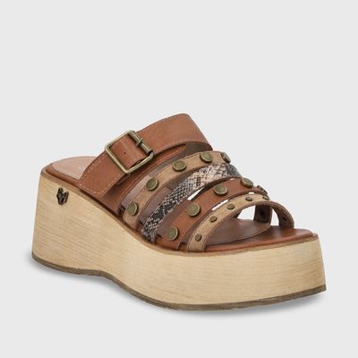 Imagen 2 del producto Sandalia Beige Plataforma Mujer 45841