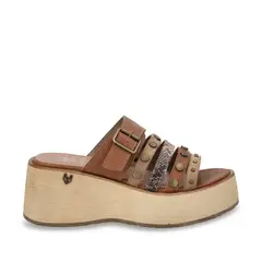 GOTTA - Sandalia Mujer Beige Plataforma 45841