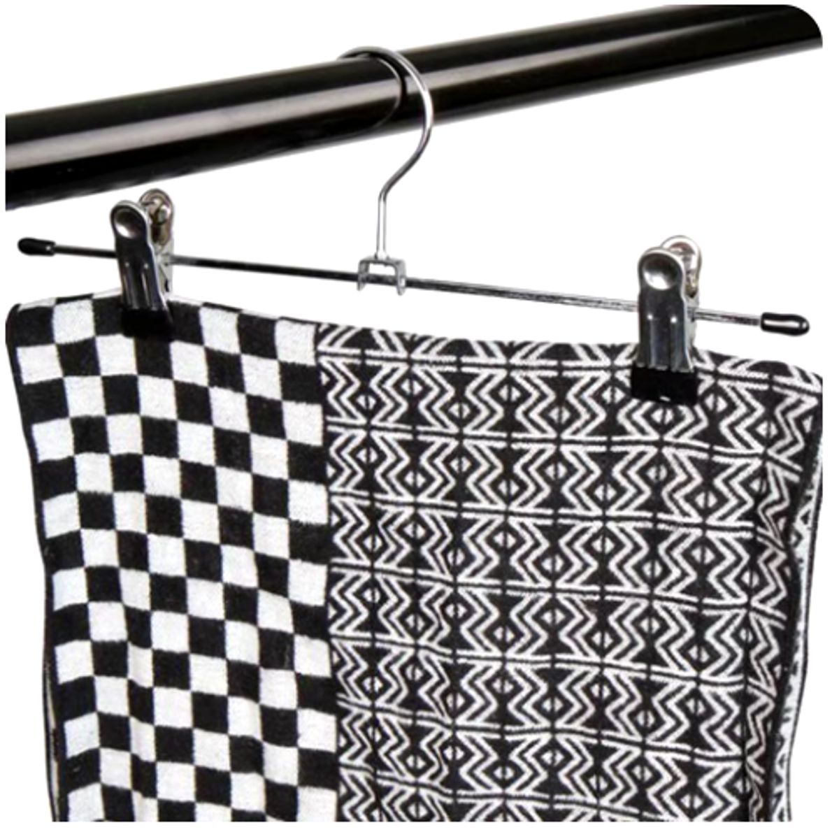 GENERICO - Set Kit Pack 5 Ganchos De Ropa Metálico Falda Short Pantalón