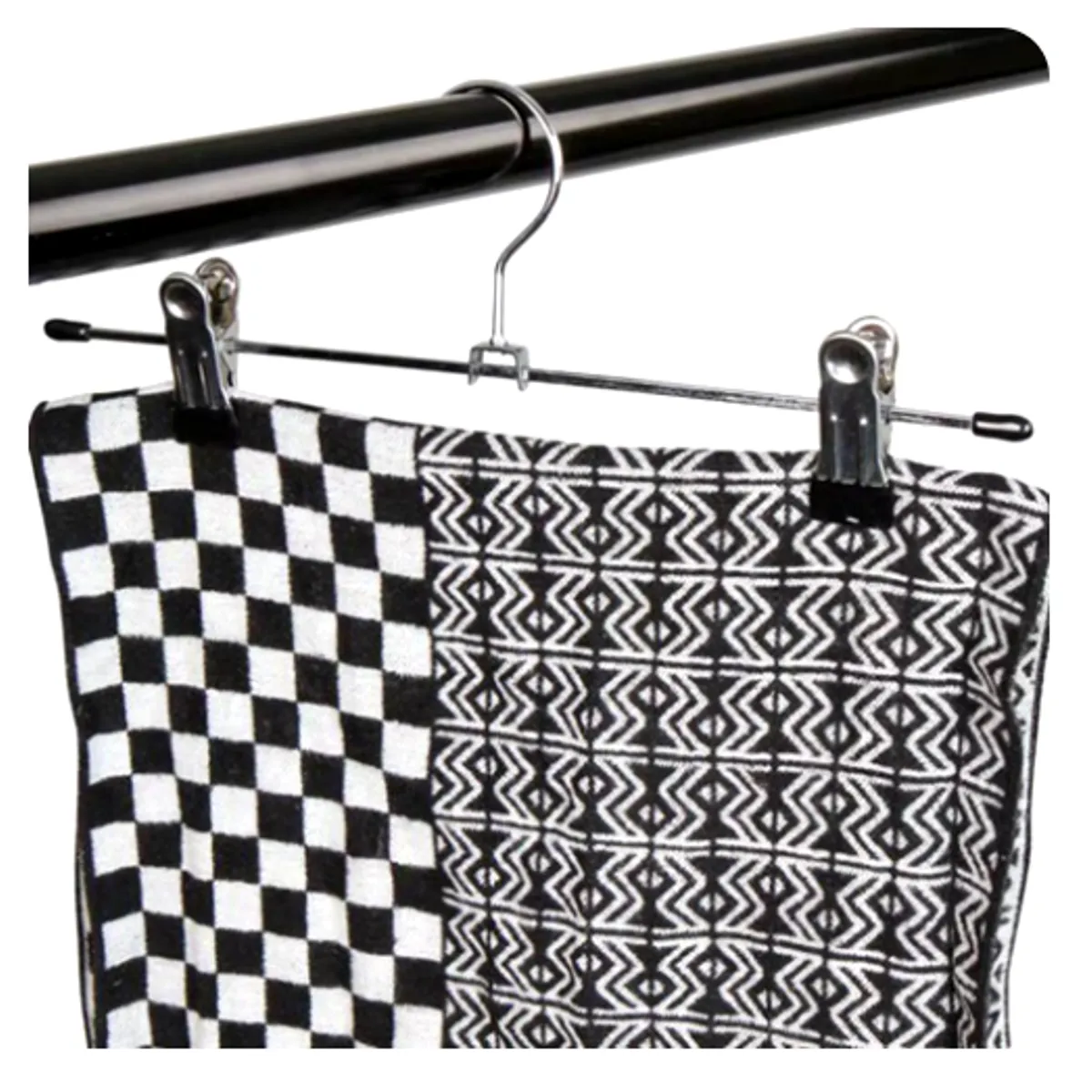 GENERICO - Set Kit Pack 5 Ganchos De Ropa Metálico Falda Short Pantalón