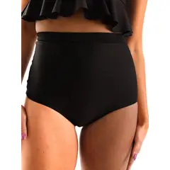 DAIKIRI BIKINIS - Daikiri Bottom de Bikini Mujer Negro Liso Culote Extra Confort UV 50+