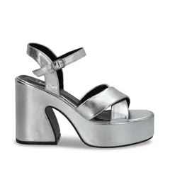 GOTTA - Sandalia Mujer Plateada Plataforma 45701