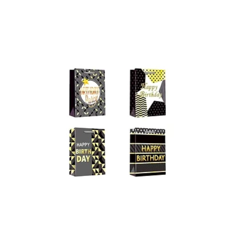 GENERICO - Bolsa De Regalo Happy Birthday Diseño Aleatorio 12x30x39cm
