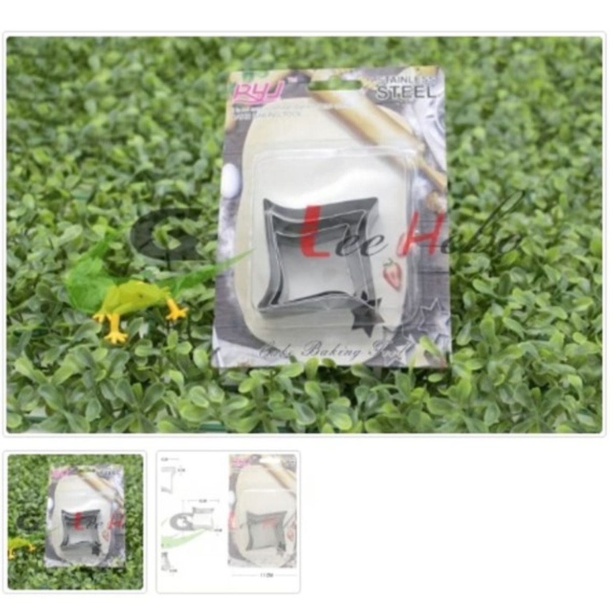 GENERICO - Cortador De Galletas 3 Piezas Acero Inoxidable Figura Espiral