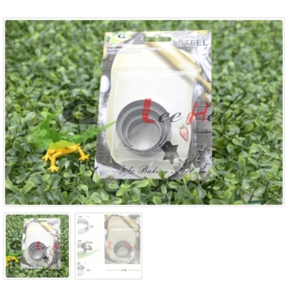 GENERICO - Cortador De Galletas 3 Piezas Acero Inoxidable Figura Redonda