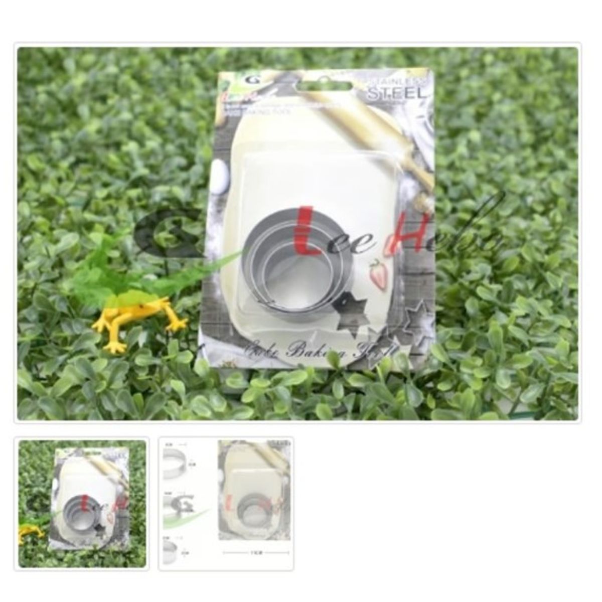 GENERICO - Cortador De Galletas 3 Piezas Acero Inoxidable Figura Redonda