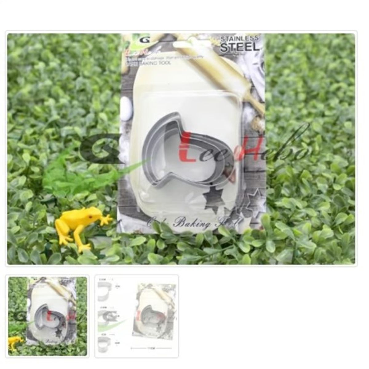 GENERICO - Cortador De Galletas 3 Piezas Acero Inoxidable