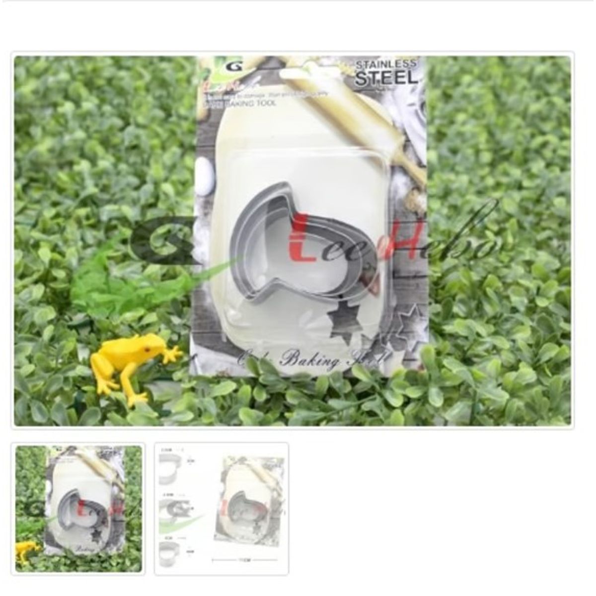 GENERICO - Cortador De Galletas 3 Piezas Acero Inoxidable