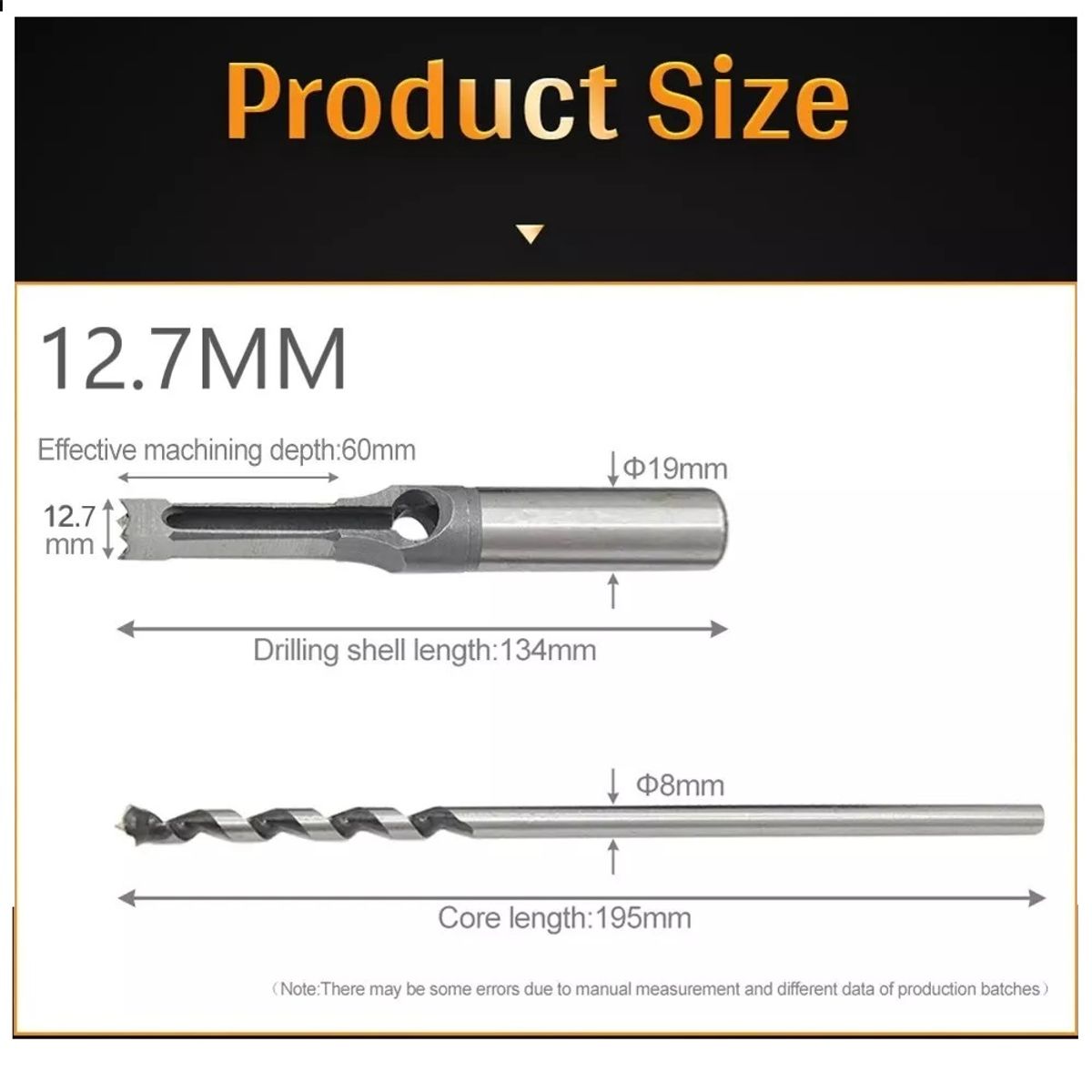 GENERICO - Broca Para Agujeros Cuadrados Hss 12.7 mm