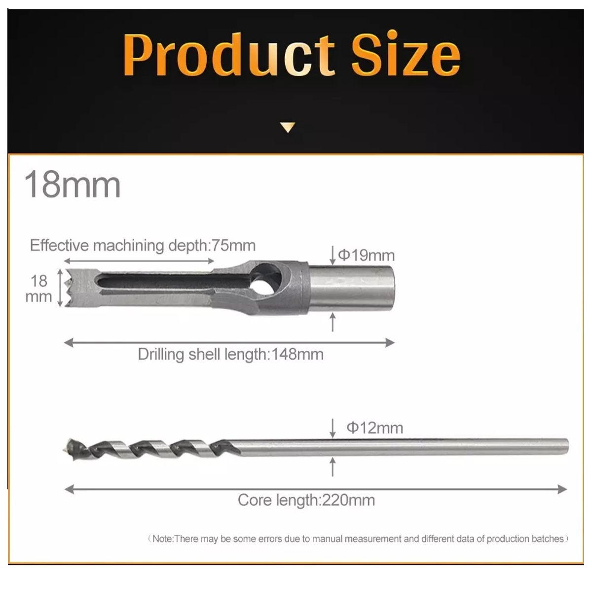 GENERICO - Broca Para Agujeros Cuadrados Hss 18 mm