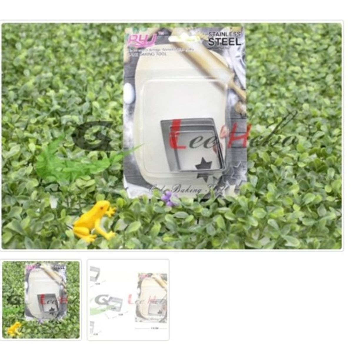 GENERICO - Cortador De Galletas 3 Piezas Acero Inoxidable Figura Diamantes