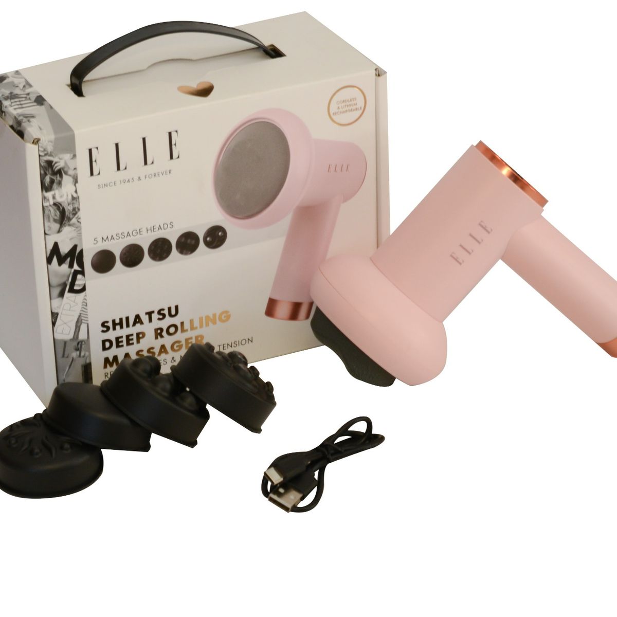 ELLE - Masajeador Inalambrico 6 Velocidades Elle