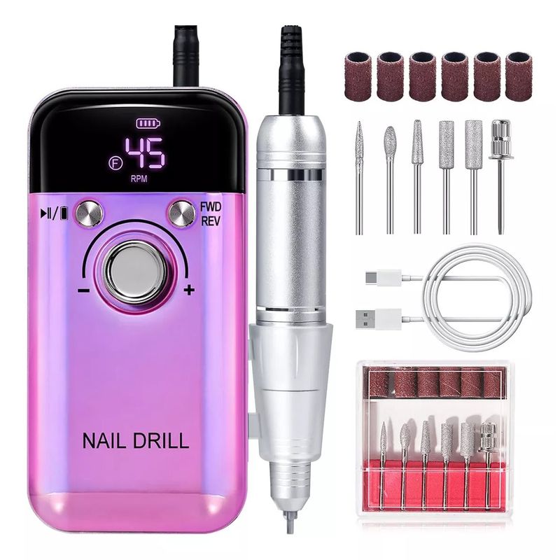 TNAKIEX - Pulidor Esmeril Drill Para Uñas Profesional 45000 Rpm