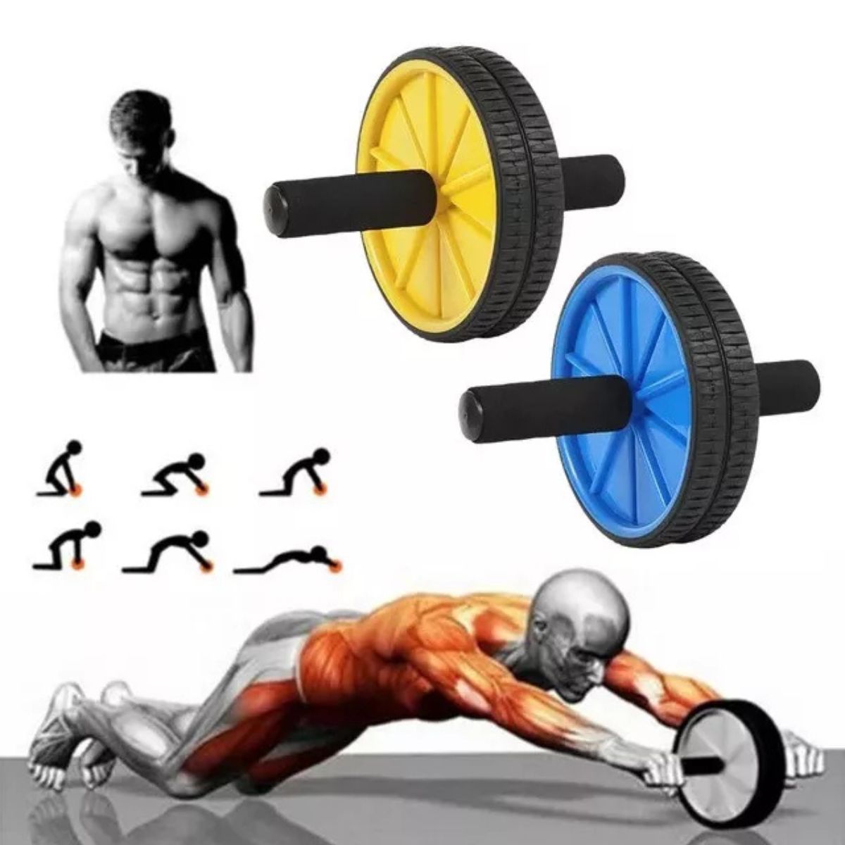 GENERICO - Rueda de Ejercicios Abdominales