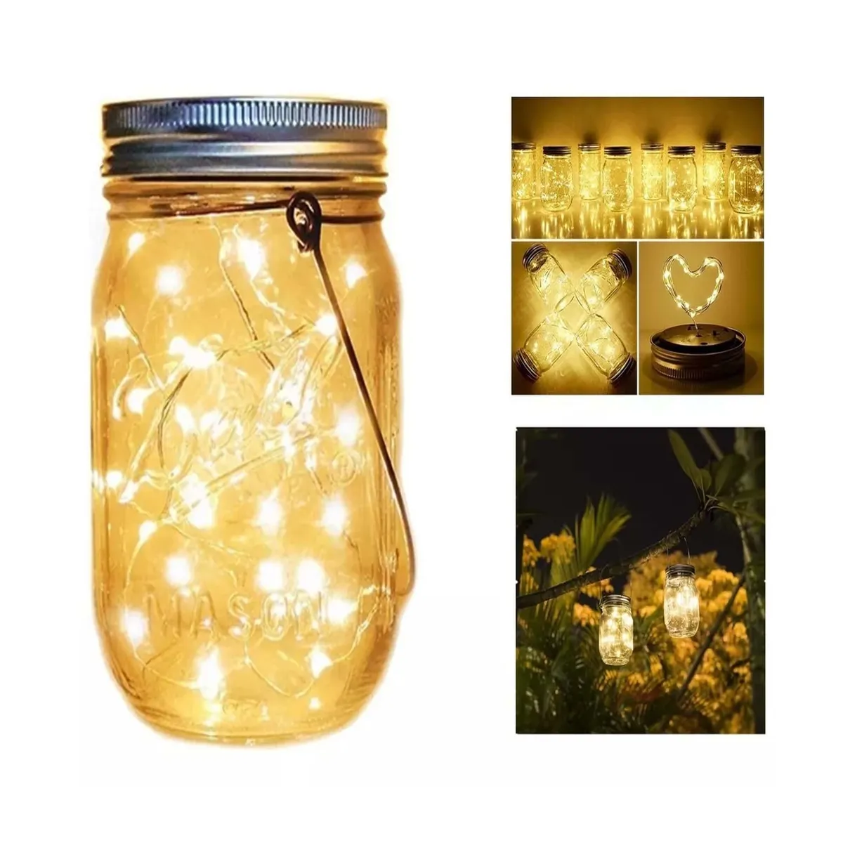 GENERICO - Luces Navidad Lampara Farol Solar Led Jardín