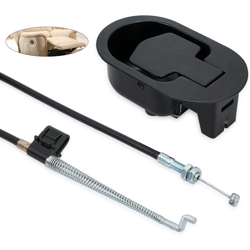 KUANGYE - Palanca Metálica Para Sillón Reclinable Tipo Berger + Cable