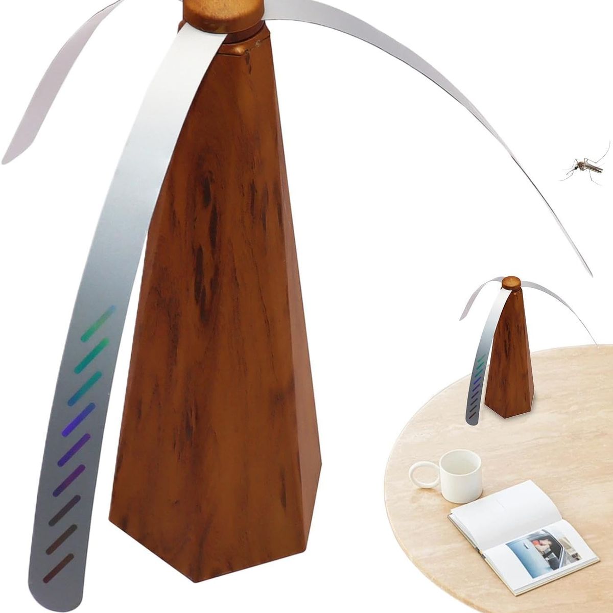 KUANGYE - Espanta Moscas Repelente Mosquitos Bichos Abejas Ventilador