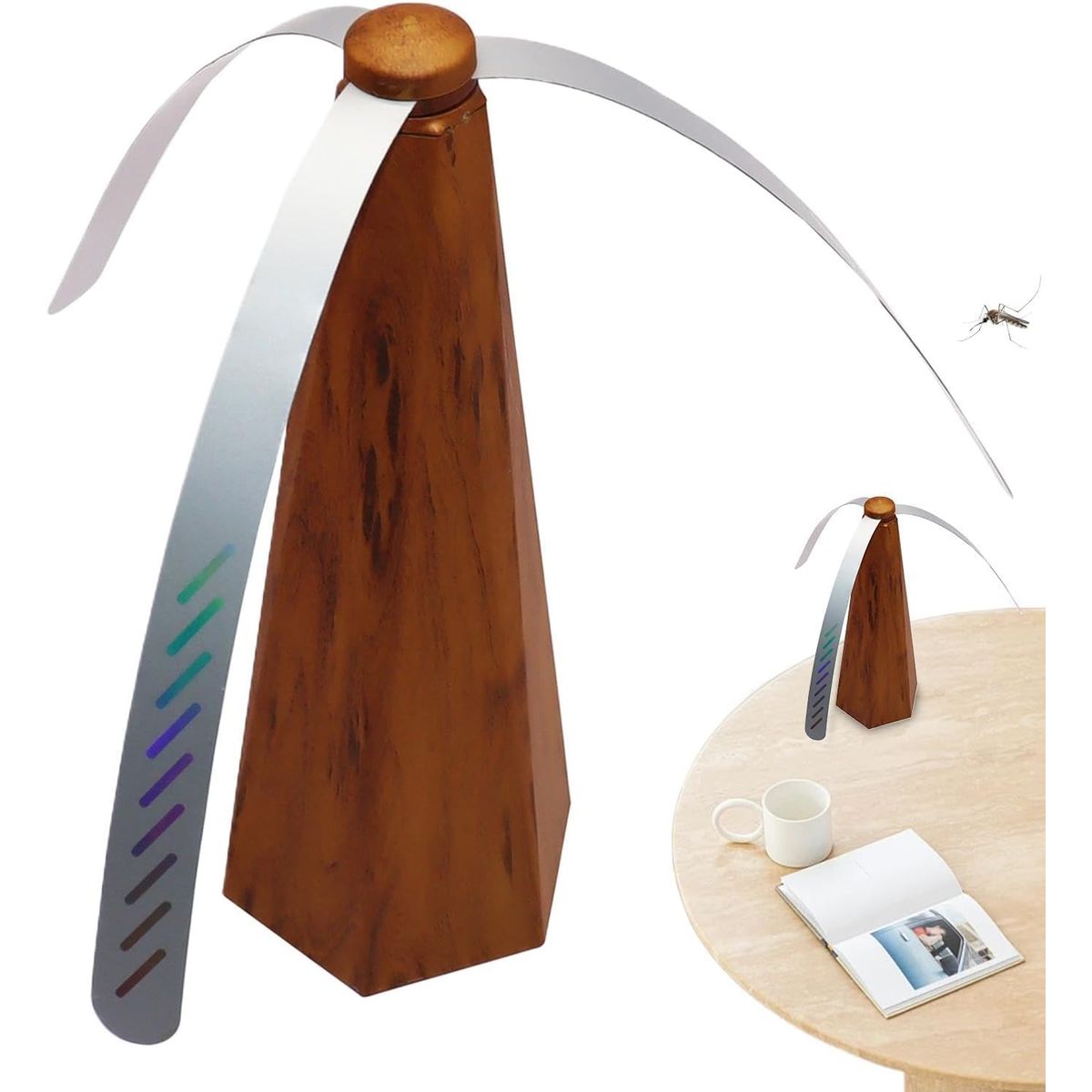 KUANGYE - Espanta Moscas Repelente Mosquitos Bichos Abejas Ventilador