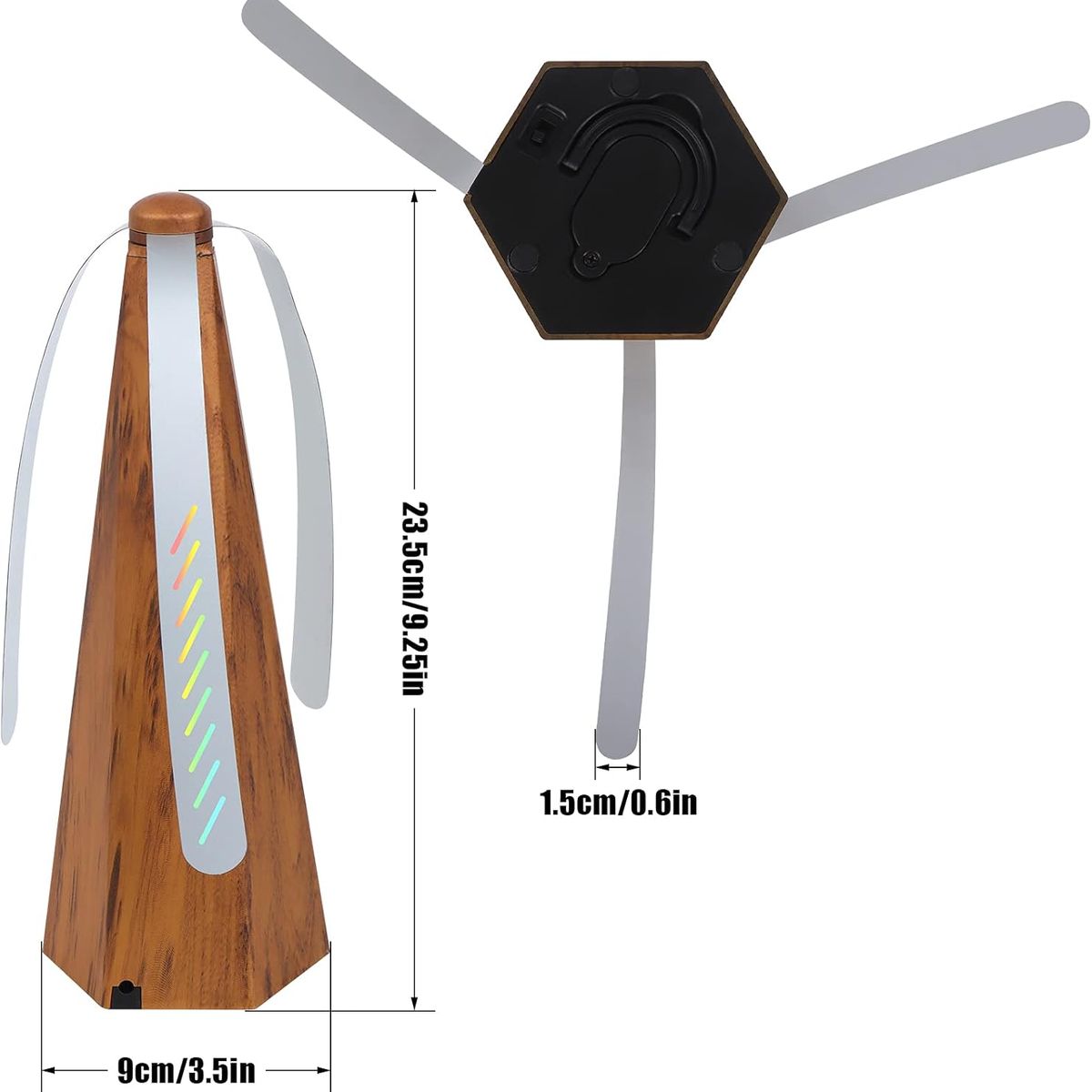 KUANGYE - Espanta Moscas Repelente Mosquitos Bichos Abejas Ventilador