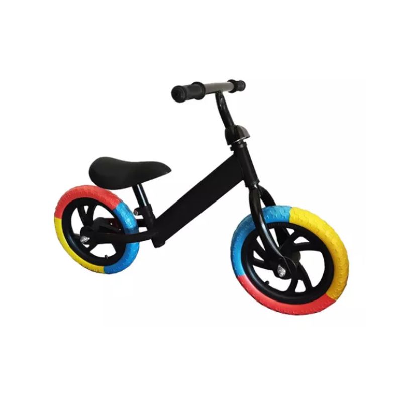 GENERICO - Bicicleta Equilibrio Para Niño Y Niña Aro 12 Negra