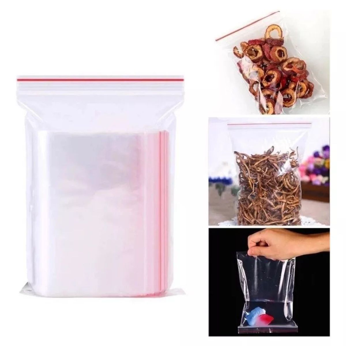 KUANGYE - Bolsa Cierre Hermetico Cremallera 20x25 Cms 100 Unds