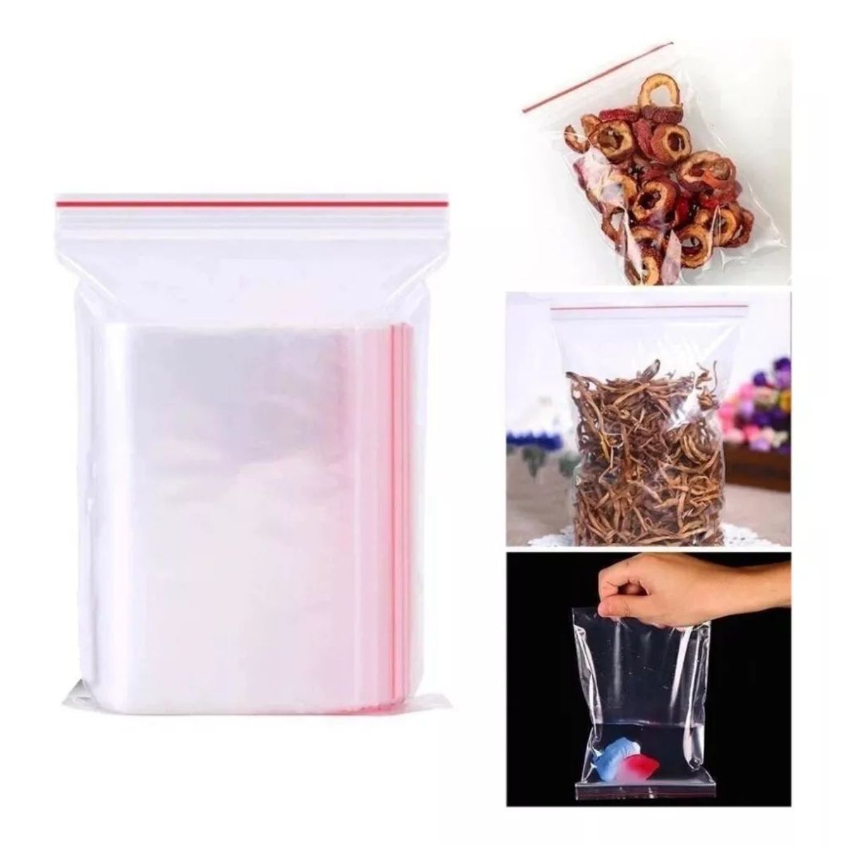 KUANGYE - Bolsa Cierre Hermetico Cremallera 20x25 Cms 100 Unds