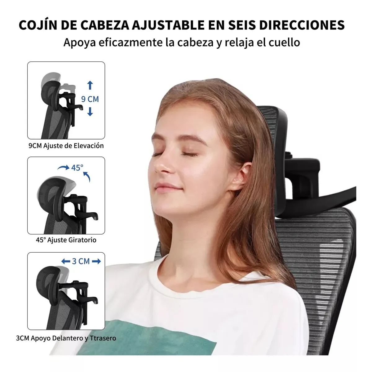 KUANGYE - Silla Ejecutivo De Escritorio Oficina Reclinable Con Apoya Pies