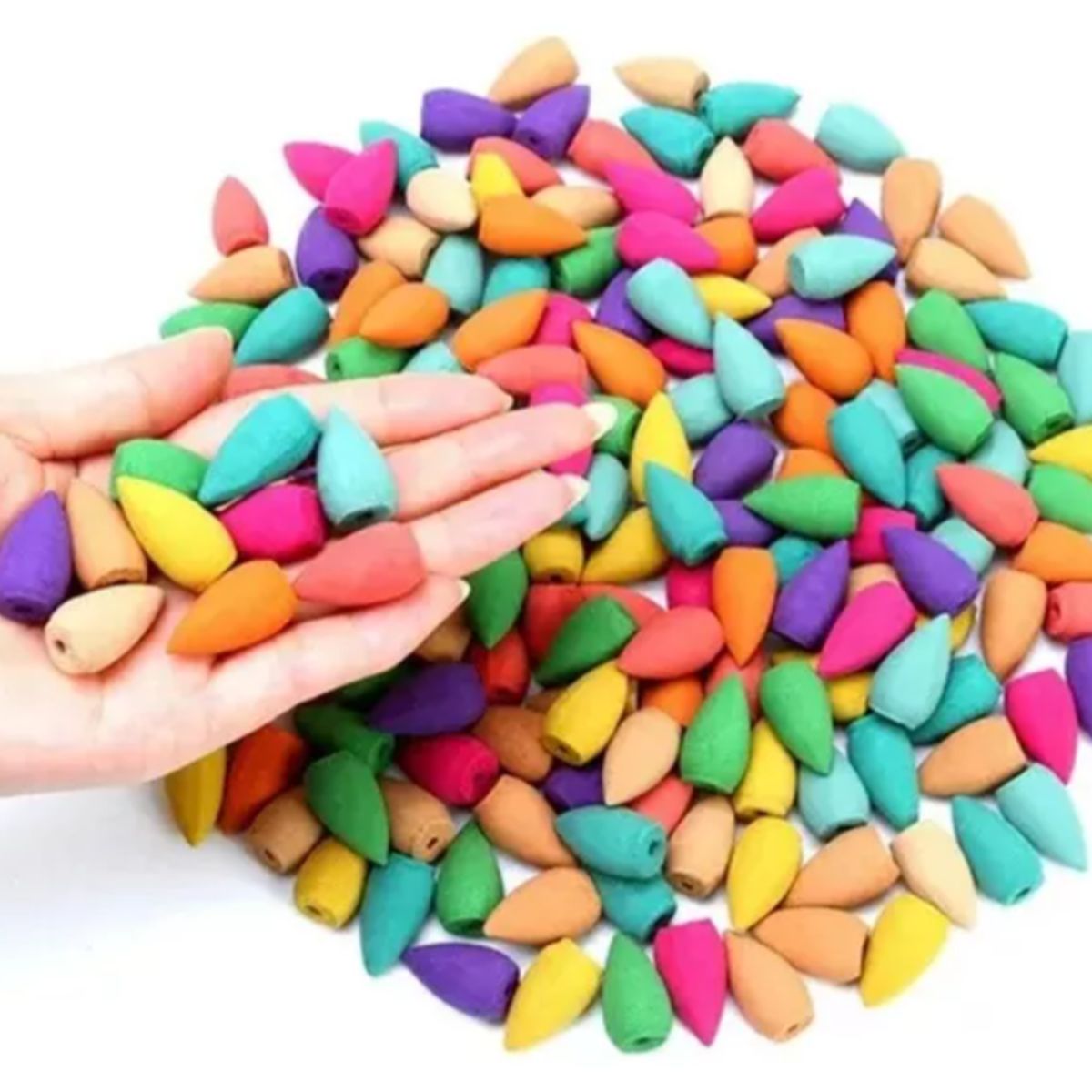 KUANGYE - Reflujo Quemador De Incienso Cascada De Humo + Inciensos Conitos