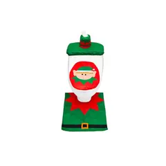 GENERICO - Set De Baño Duende 3 Piezas Adorno Navidad Decoración