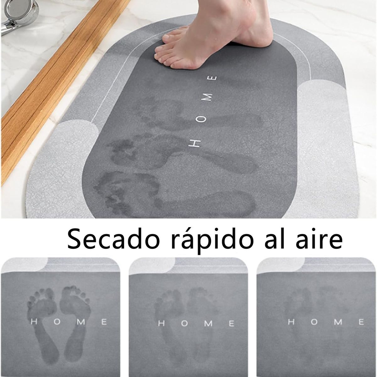 KUANGYE - Alfombra De Baño Antideslizante Super Absorbente