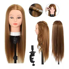 KUANGYE - Cabeza De Peluqueria Tecnica Pelo Natural