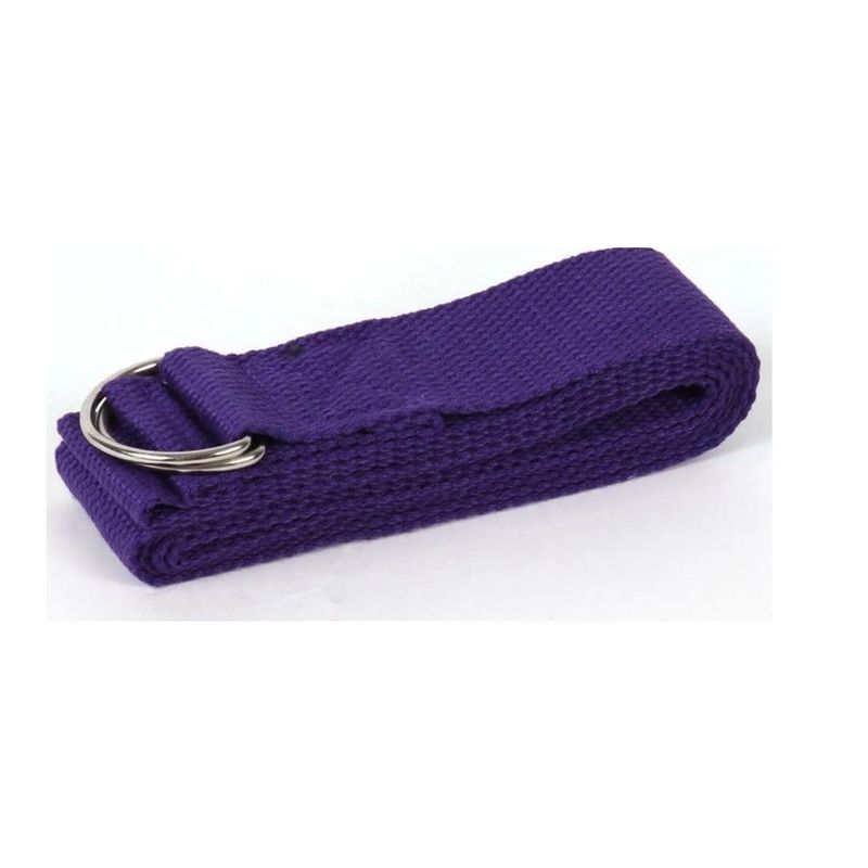 GENERICO - Cinturon Yoga Fitness Pilates Flexibilidad Violeta