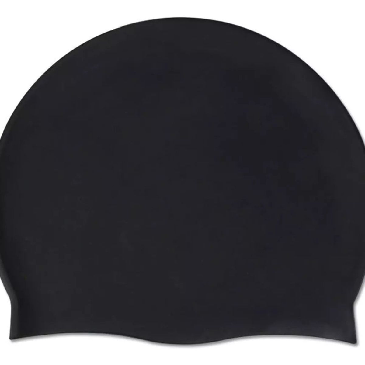 GENERICO - Gorro Natacion De Silicona Negro Adulto Con Funda Guardado