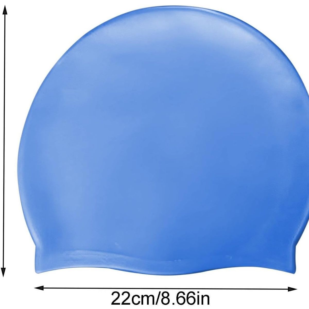 GENERICO - Gorro Natacion De Silicona Adulto Celeste Con Funda Guardado